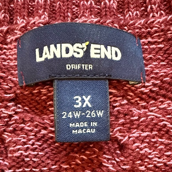 Lands' End Drifter Heavy Cable-Knit Pullover Sweater Women 3X - Picture 5 of 9